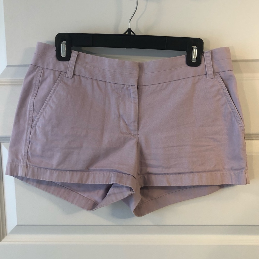 Lavender JCrew Chino shorts